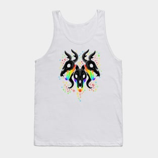 3 Headed Skulls Tank Top